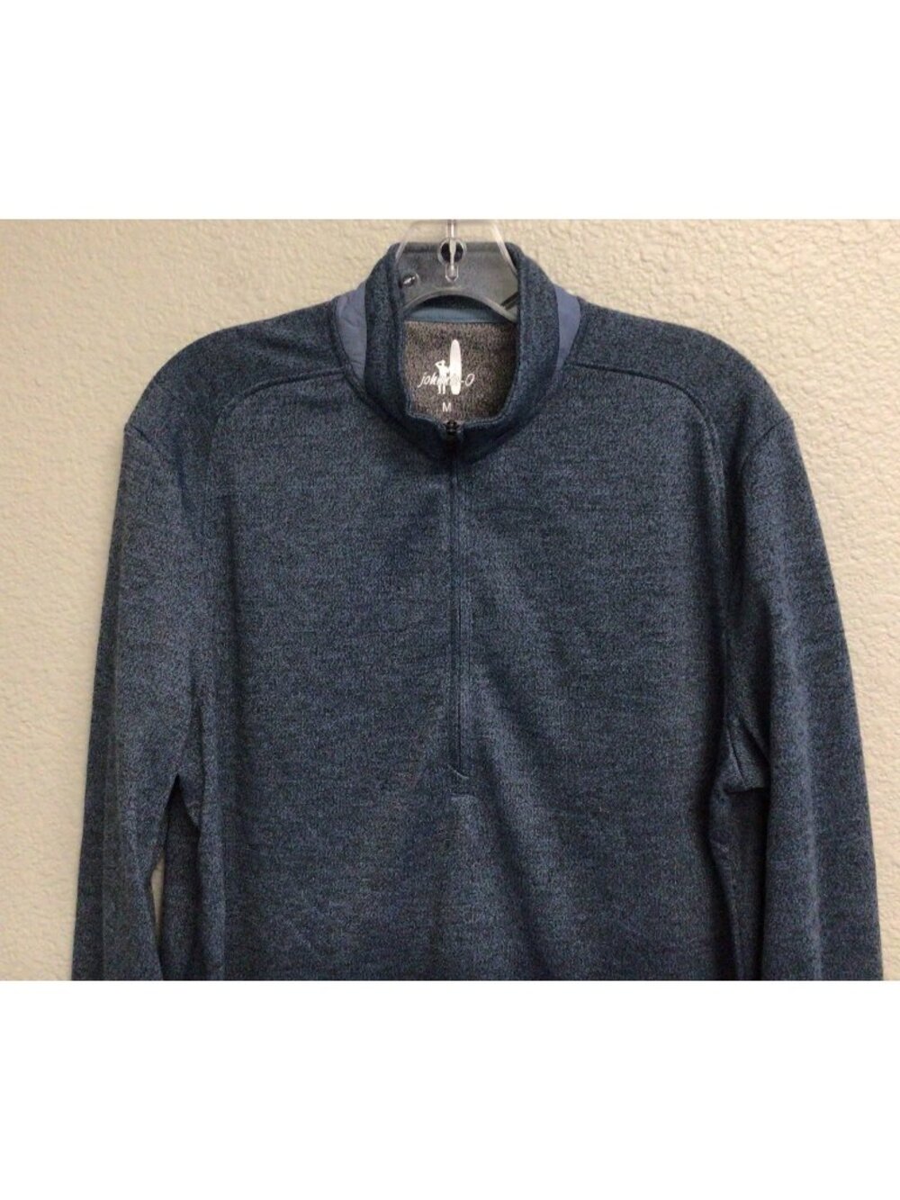 Johnnie-O Golf Jacket Mens Size Medium Blue 1/4 Zip Performance Pullover Shirt